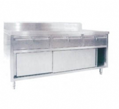 帶抽屜單通工作柜