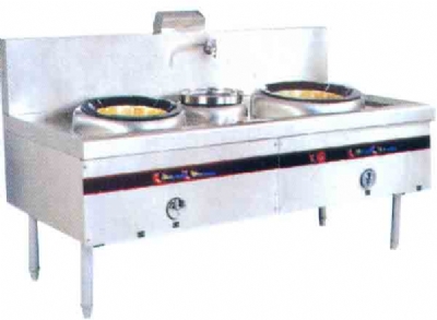 雙頭單尾小炒爐